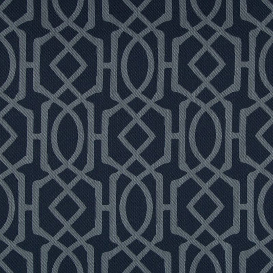 Buy 34700.505.0  Geometric Dark Blue by Kravet Design Fabric