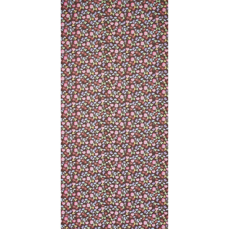 Looking for 5013502 Calico Multi On Brown Schumacher Wallcovering Wallpaper