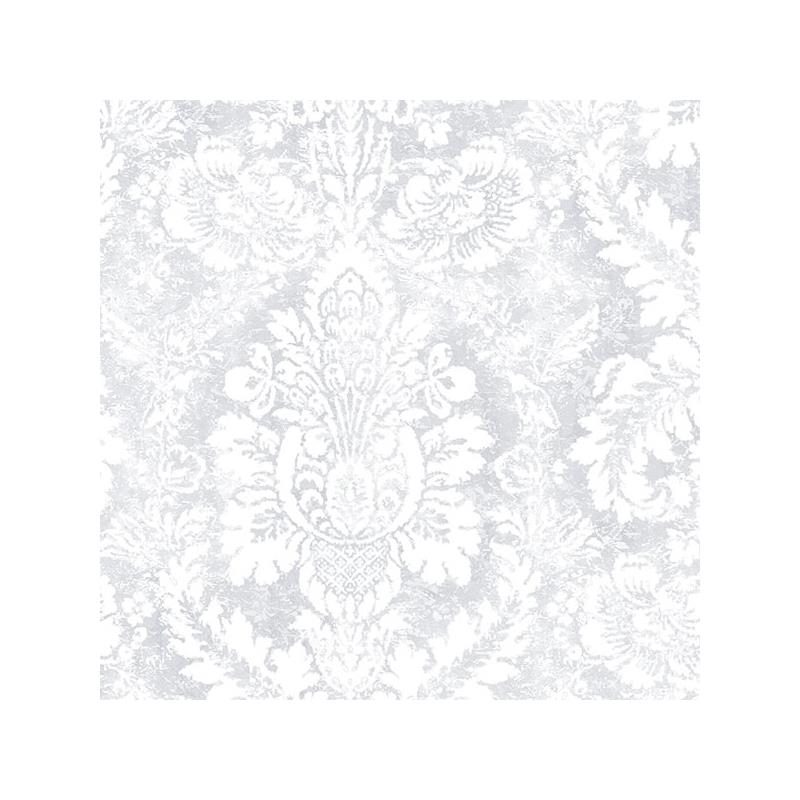 Sample AB42424 Flourish Abby Rose 4, Grey Valentine Damask Wallpaper in shades of Grey by Norwall