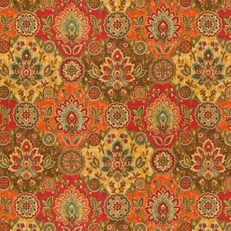 Sample BEND-1 Bender, Salsa Orange Rust Stout Fabric