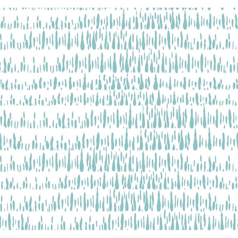 Find LW51804 Living with Art Brush Marks Teal and White by Seabrook Wallpaper