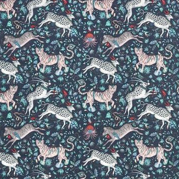 Shop F1479/05 Protea Velvet Navy Animal/Insect by Clarke And Clarke Fabric