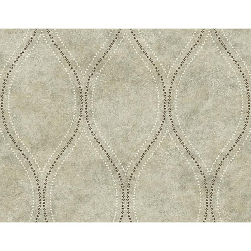 Sample 2765-BW40208 GeoTex, Eira Light Brown Marble Ogee by Kenneth James Wallpaper