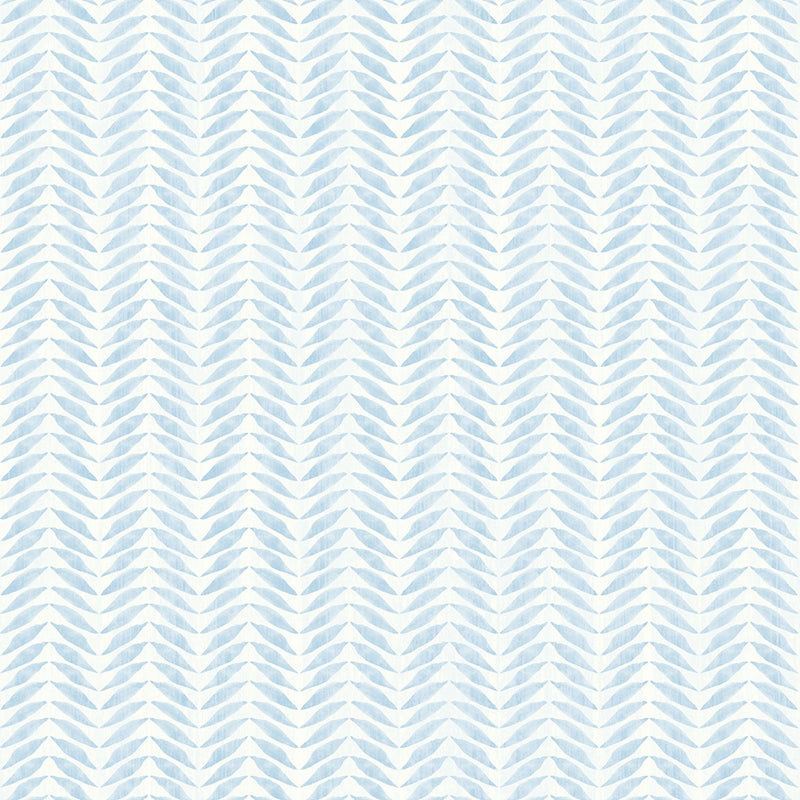 Sample 3117-12341 Espalier Sky Blue Chevron Stripe The Vineyard by Chesapeake