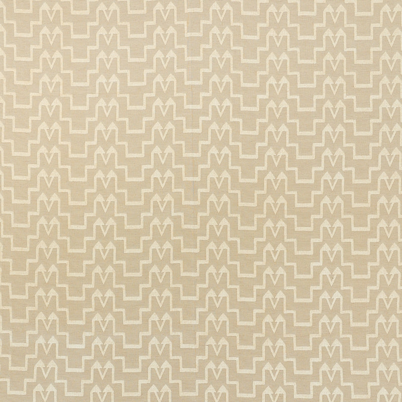 Purchase sample of 71241 Turkish Step, Ivory/Natural by Schumacher Fabric
