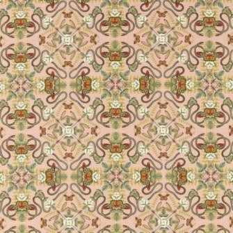 Purchase F1599/01 Emerald Forest Blush Linen Animal/Insects by Clarke And Clarke Fabric