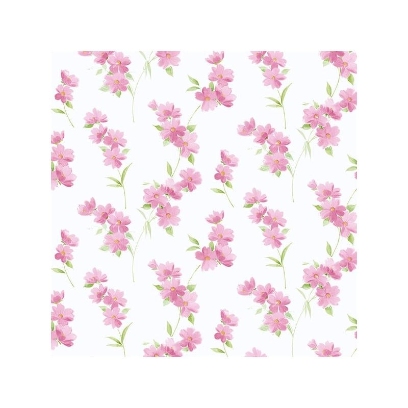 Sample PR33849 Pink Small Floral wallpaper Norwall Wallpaper