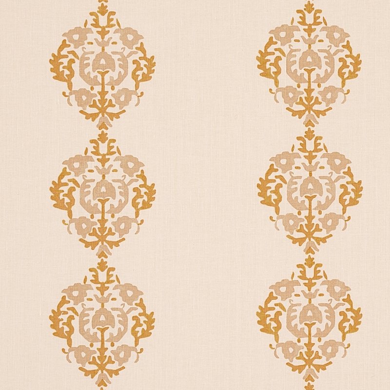 Purchase sample of 80712 Constantine, Natural and Ochre by Schumacher Fabric