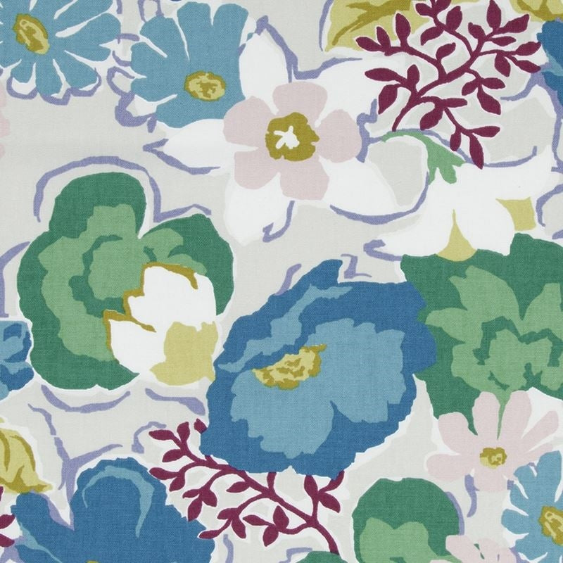 Sample 246406 Splashy Garden | Turquoise By Robert Allen Home Fabric
