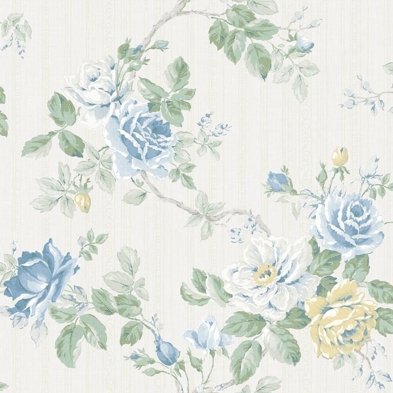 Purchase FS51302 Spring Garden Rose Trail by Wallquest Wallpaper
