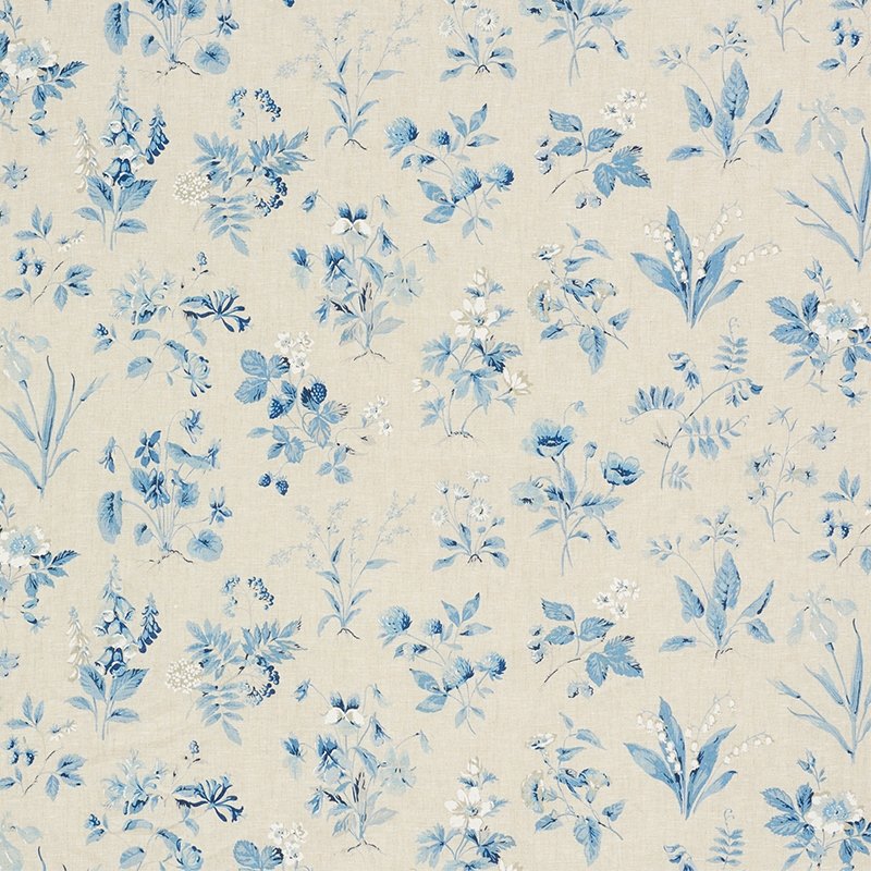 Find 178790 Floreana Blue by Schumacher Fabric