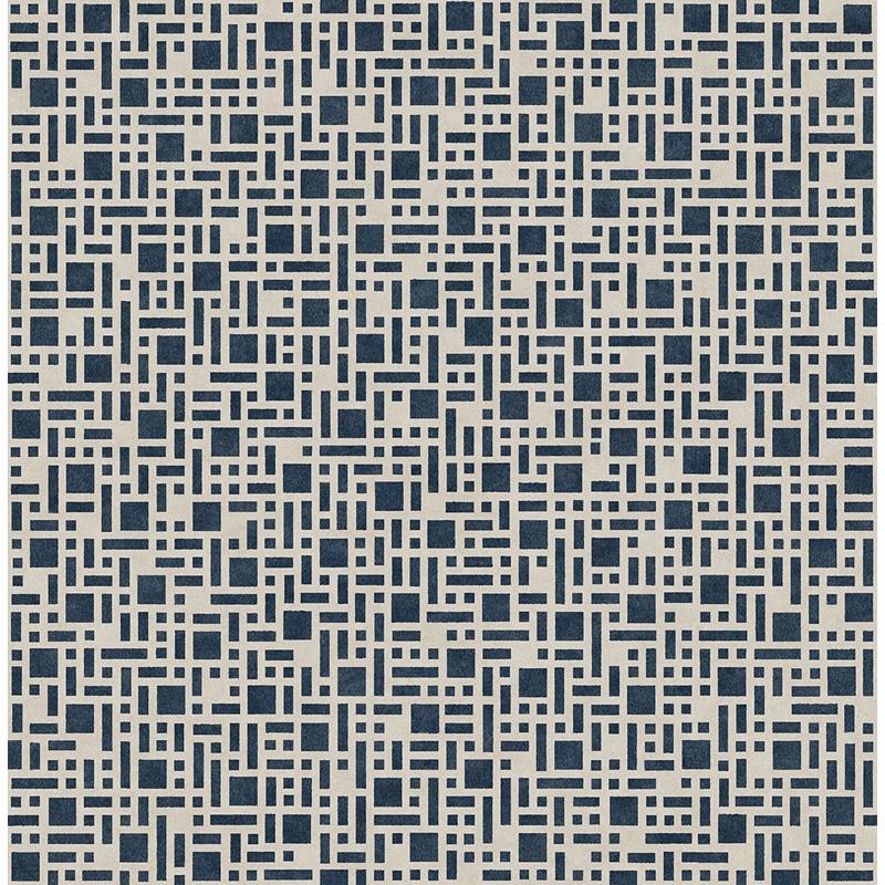 Sample 2764-24339 Bento Indigo Geometric Mistral by A-Street Prints