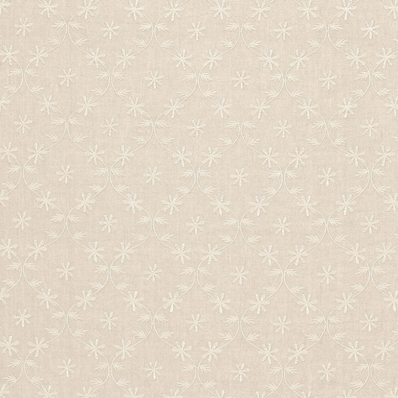 Purchase sample of 67621 Cellini Embroidery, Linen by Schumacher Fabric