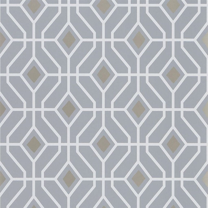 Sample PDG1026-06 Laterza Zinc by Designer Guild Wallpaper