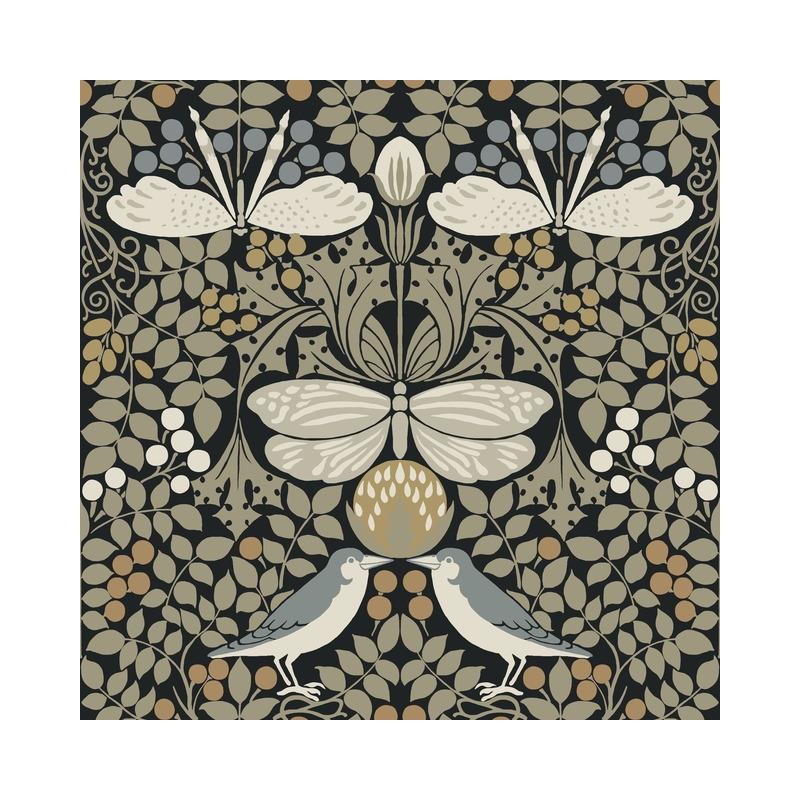 Sample AC9162 Butterfly Garden, Arts and Crafts by Ronald Redding Wallpaper