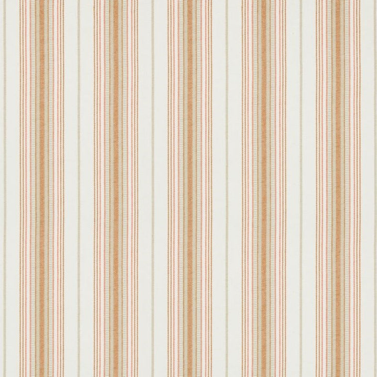 View 2018147.112 Cassis Stripe Tangerine upholstery lee jofa fabric Fabric