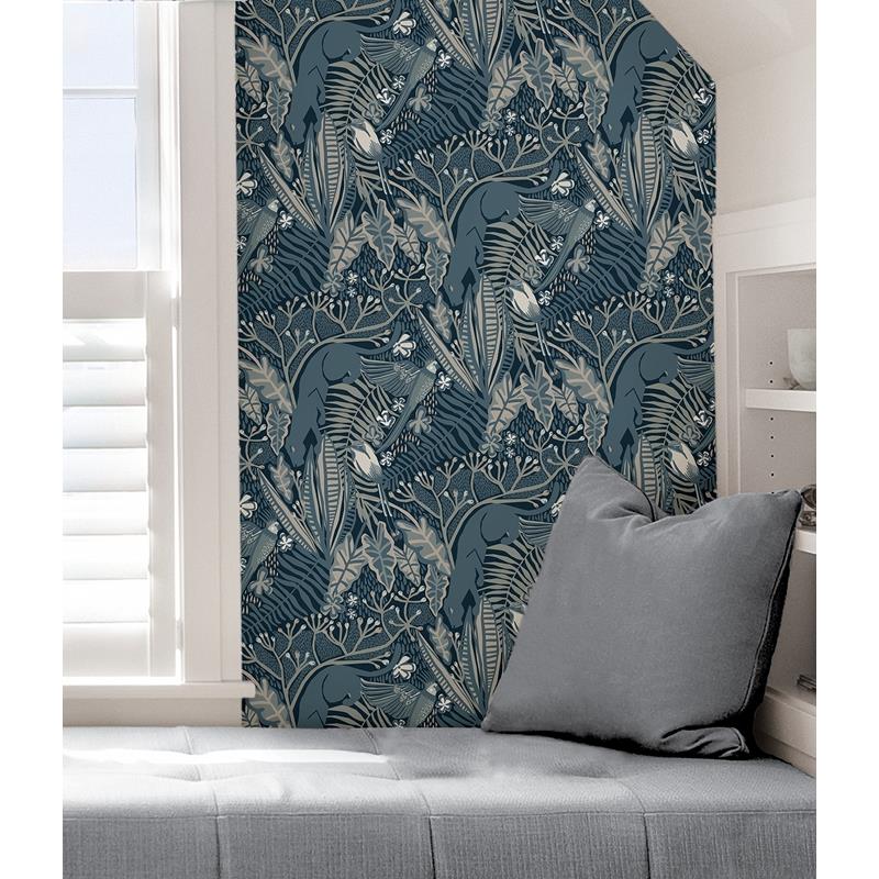 PLS4213 Pip &amp; Lo Blues Poise Peel &amp; Stick Wallpaper by NuWallpaper5