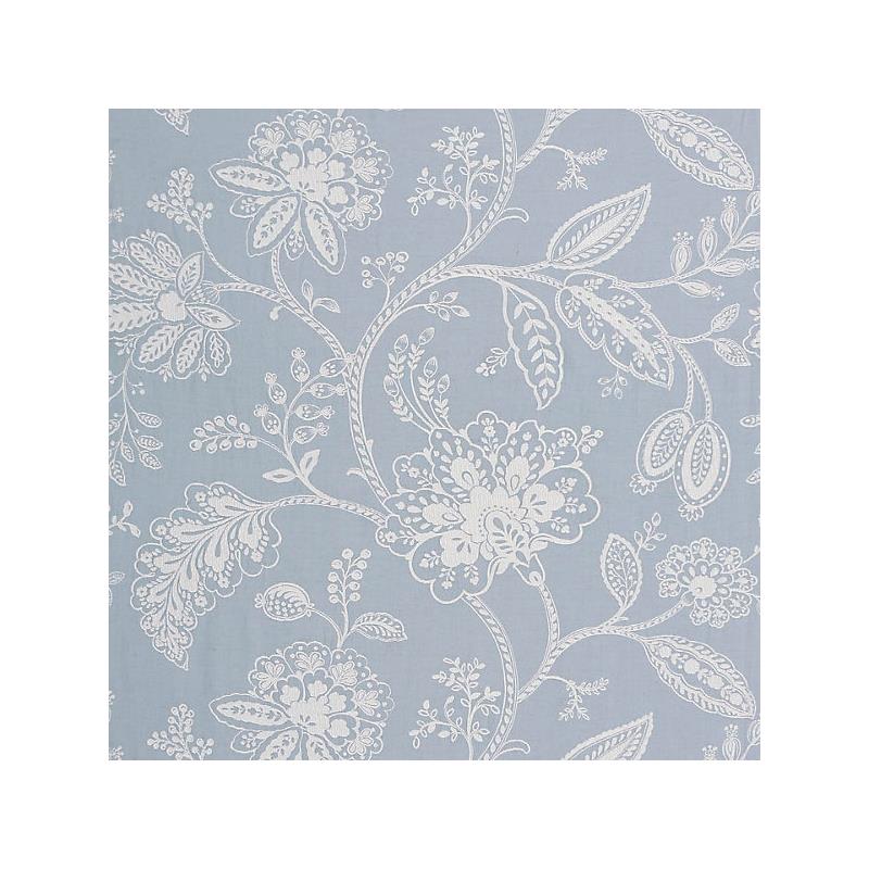 Sample 27011-001 Kaveri Vine, Sky - Scalamandre Fabric (SC 000127011)