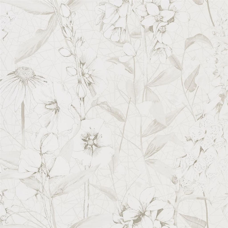 Sample PDG1050-07 Emilie Ivory by Designer Guild Wallpaper