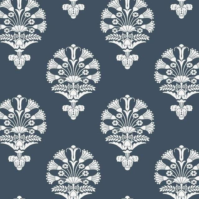 View SS2536 Silhouettes Luxor Navy York Wallpaper