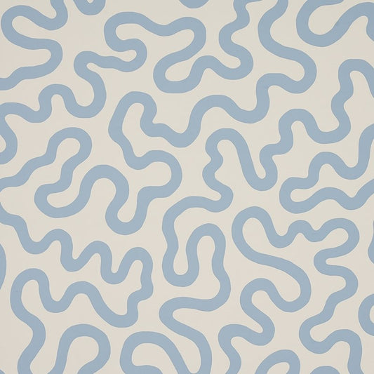 Shop 5012931 Riley Sky On Ivory Schumacher Wallcovering Wallpaper