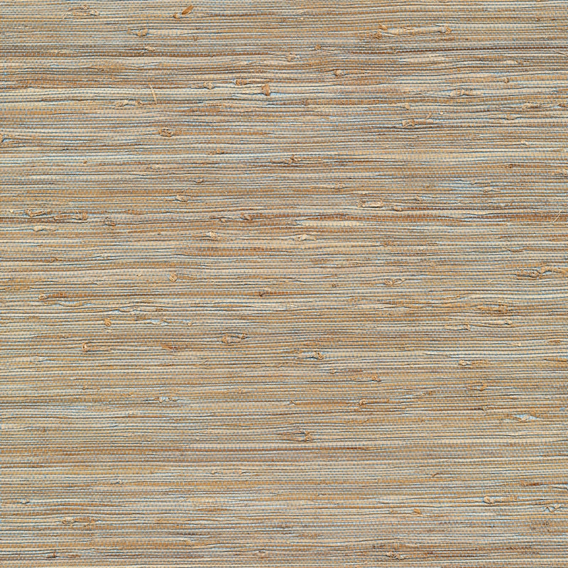 Sample 2732-65437 Canton Road, Taizhou Blue Grasscloth by Kenneth James Wallpaper