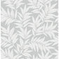 Sample 2970-26124 Revival, Morris Light Grey Leaf Wallpaper by A-Street Prints Wallpaper