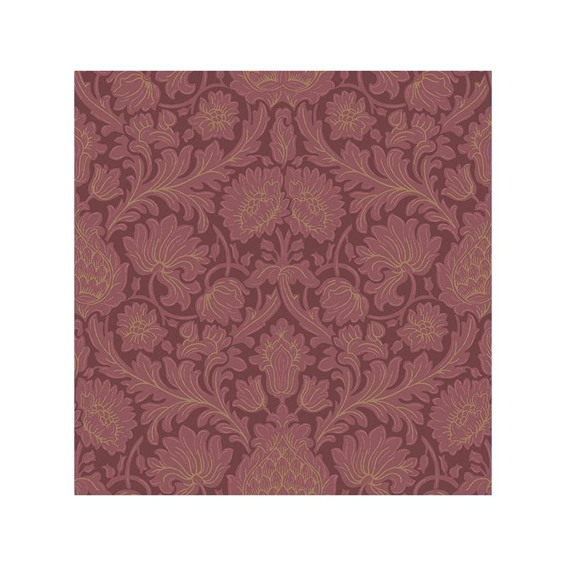 Sample M1680 Archive Collection, Bamburg Red Floral Wallpaper by Brewster