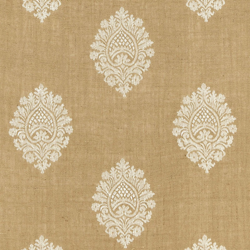 Purchase sample of 67340 Savanna Jute Embroidery, Jute by Schumacher Fabric