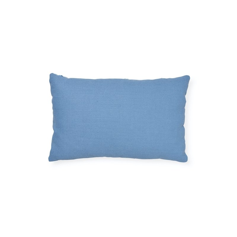 So72330209 | Marguerite Embroidery Pillow, Sky - Schumacher Pillows