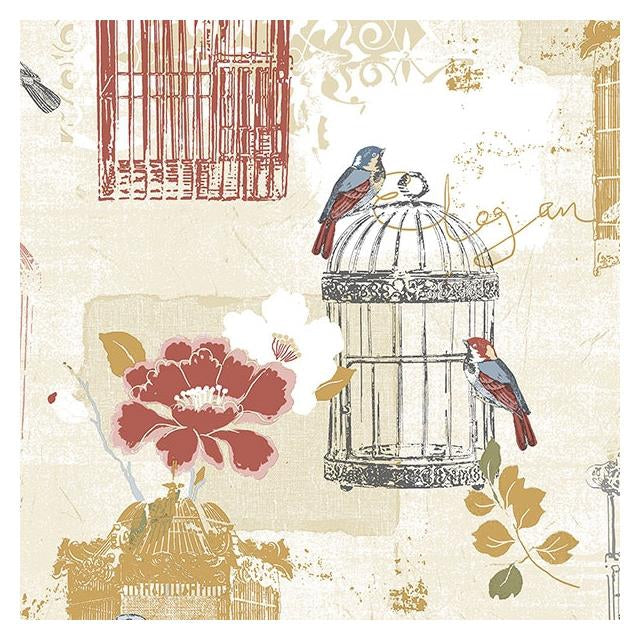 Acquire KE29945 Creative Kitchens Victorian Birdcage  by Norwall Wallpaper