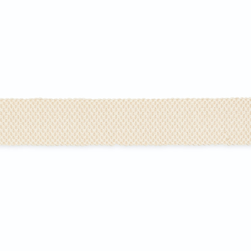B127B | Berber Cotton Braid 1", Natural - Schumacher Fabric