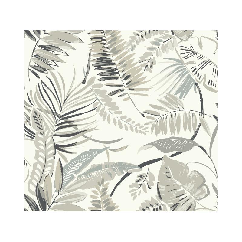 Sample TC2622 Tropics Resource Library, Tropical Toss White York Wallpaper