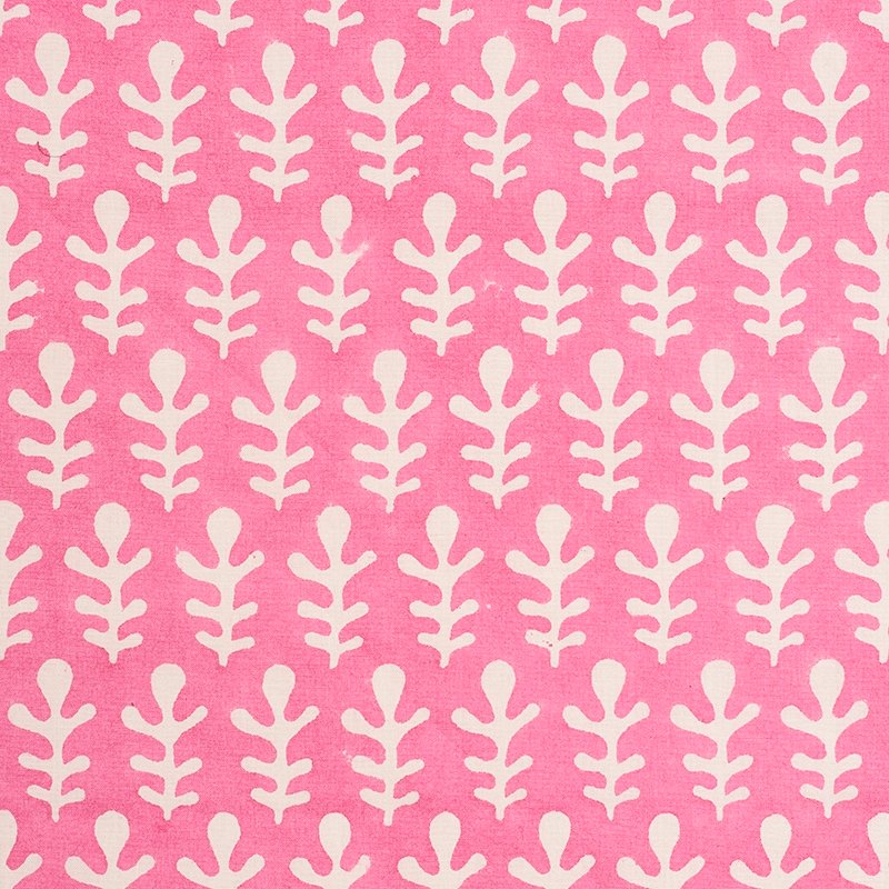 Purchase sample of 179240 Bagru, Pink by Schumacher Fabric