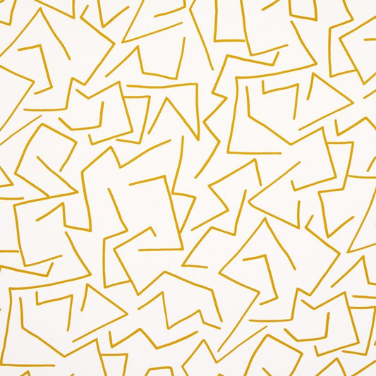View 5014000 Tangent Ochre Schumacher Wallpaper
