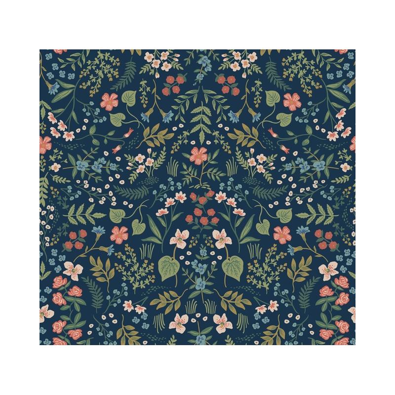 Sample RI5154 Rifle Paper Co. Wildwood Navy York Wallpaper