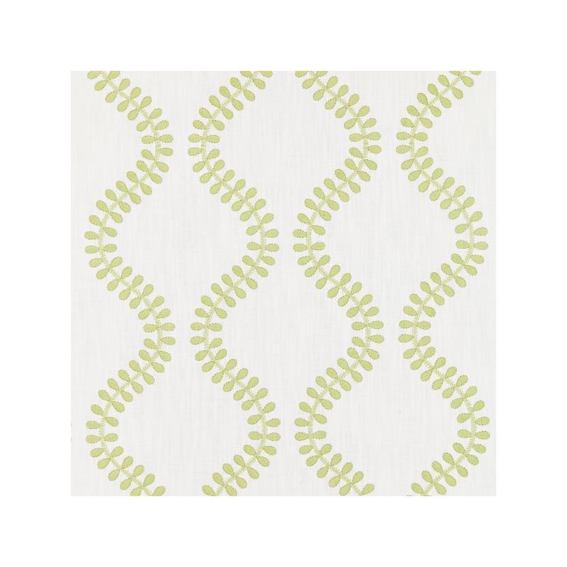 Sample 27127-002 Foglia Embroidery, Celery - Scalamandre Fabric (SC 000227127)