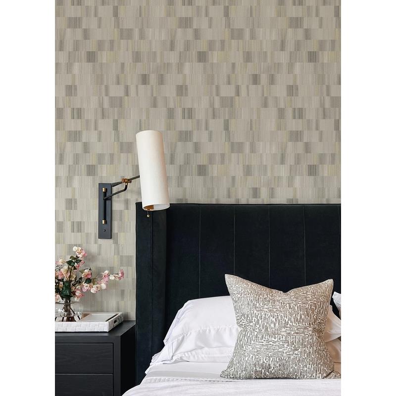Search AST4679 Sarah + Ruby Flicker Light Grey Horizontal Textured Stripe Wallpaper by A-Street Prints Wall Wallpaper