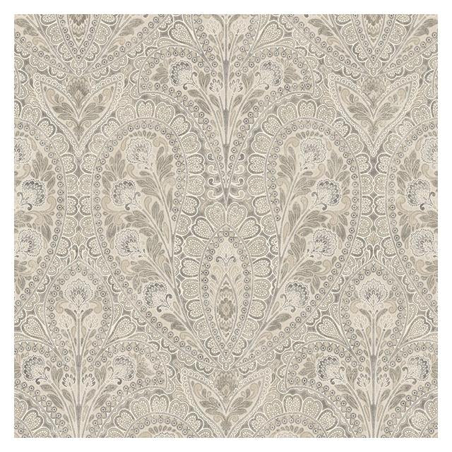 Purchase AF37729 Flourish (Abby Rose 4) Beige Ornamental Wallpaper Beige Coffee & Greys by Norwall Wallpaper