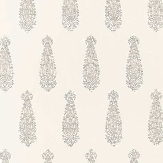 Find 5005330 Katara Paisley Oyster Schumacher Wallpaper