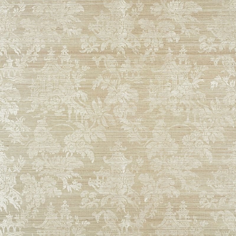 Save on 5008321 Brighton Sisal Fog Schumacher Wallpaper