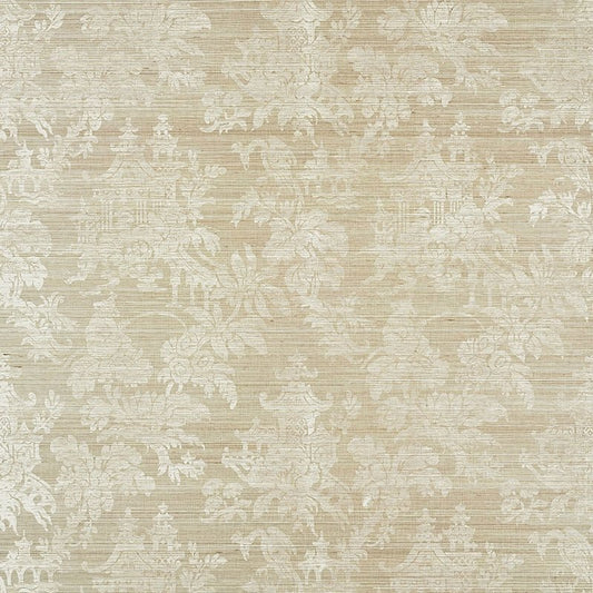 Save on 5008321 Brighton Sisal Fog Schumacher Wallpaper