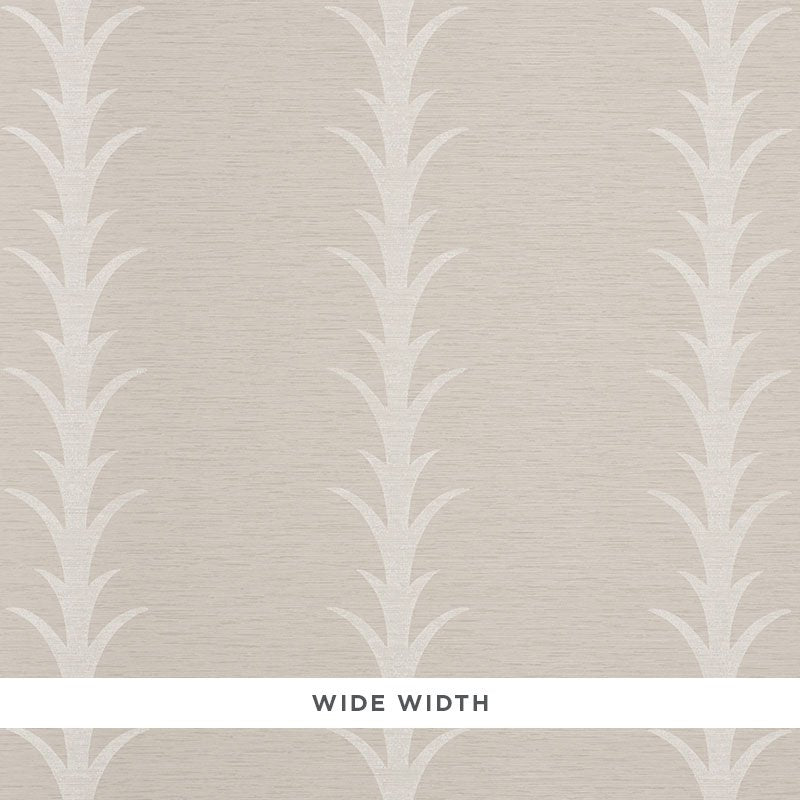 Buy 5008590 Acanthus Stripe Vinyl Limestone Schumacher Wallpaper