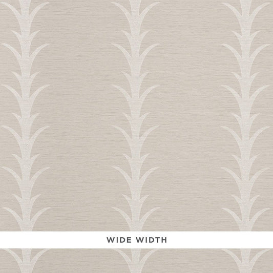 Buy 5008590 Acanthus Stripe Vinyl Limestone Schumacher Wallpaper