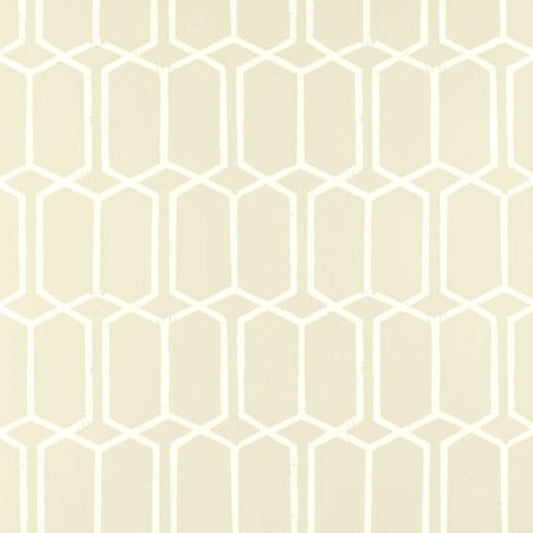 Select 5003283 Modern Trellis Alabaster Schumacher Wallpaper