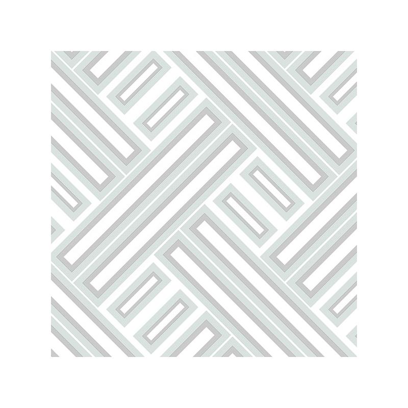 Sample GX37605 Geometrix, Green Rectangles Wallpaper by Norwall