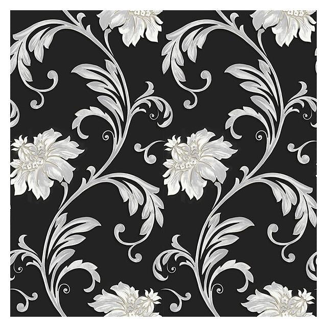 Save JC20065 Concerto Floral Scroll by Norwall Wallpaper