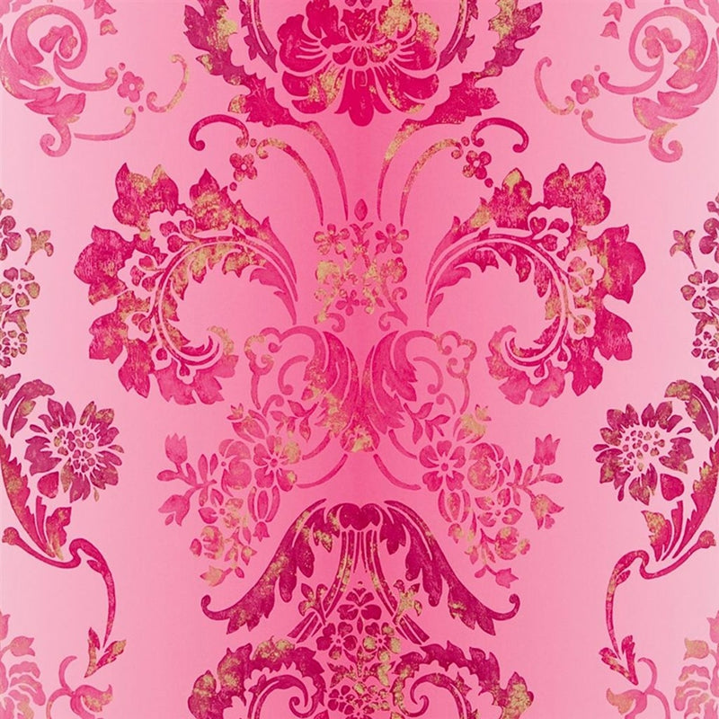 Buy P619/13 Kashgar Fuchsia by Designer Guild Wallpaper