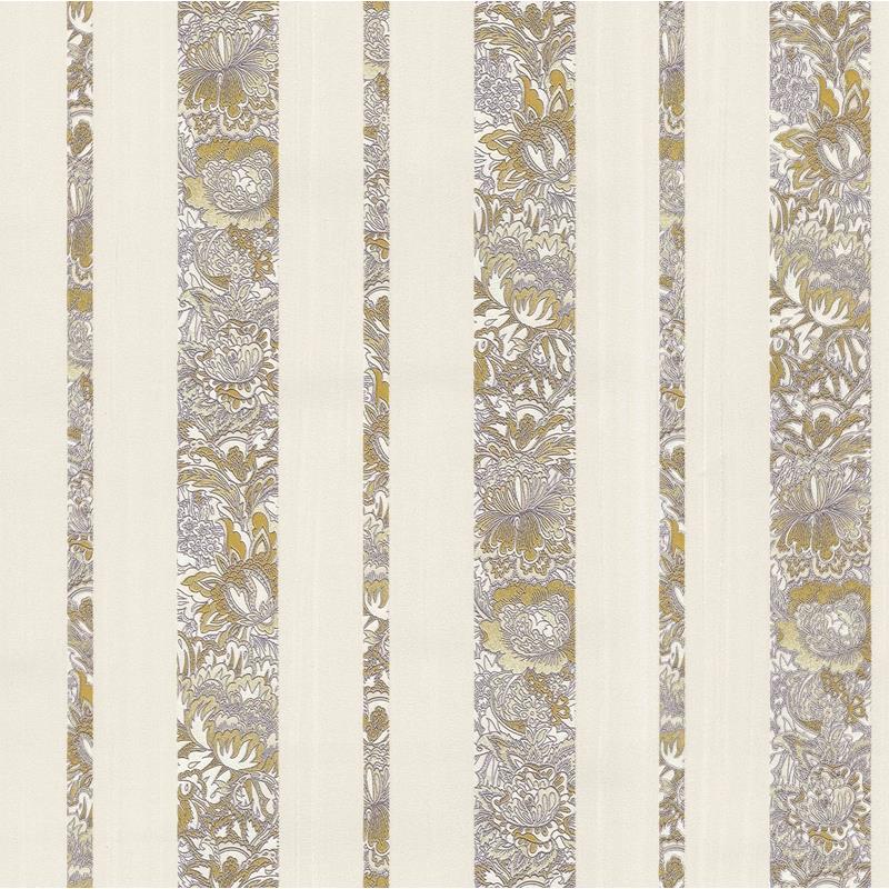 Looking 2768-3224 Bellissimo VI Certosa Lavender Floral Stripe Wallpaper Lavender Brewster