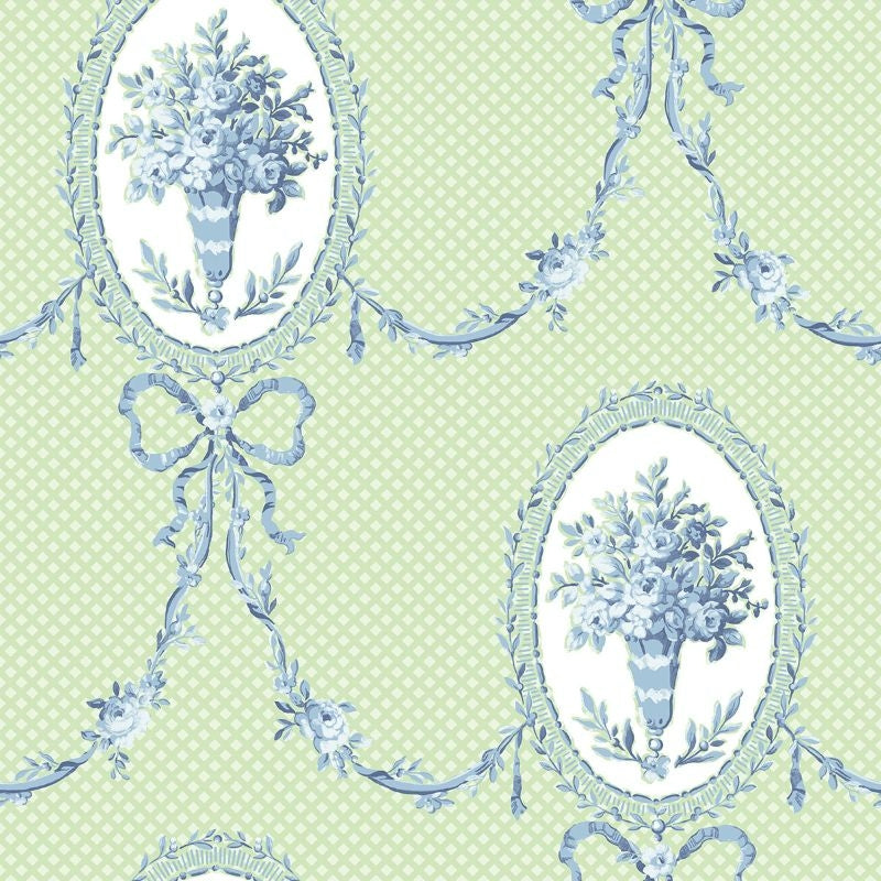 Buy HC82004 Mod Chic Monogrammed by Wallquest Wallpaper